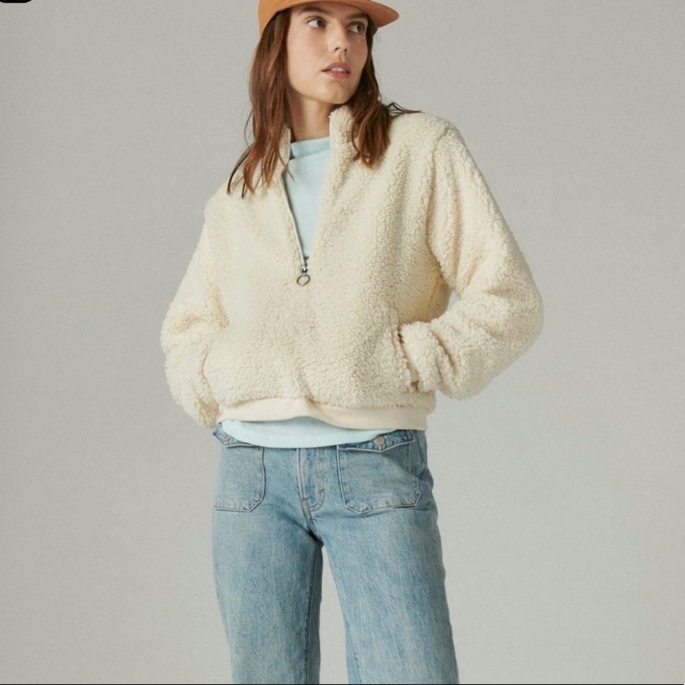 Sherpa Half Zip Pullover